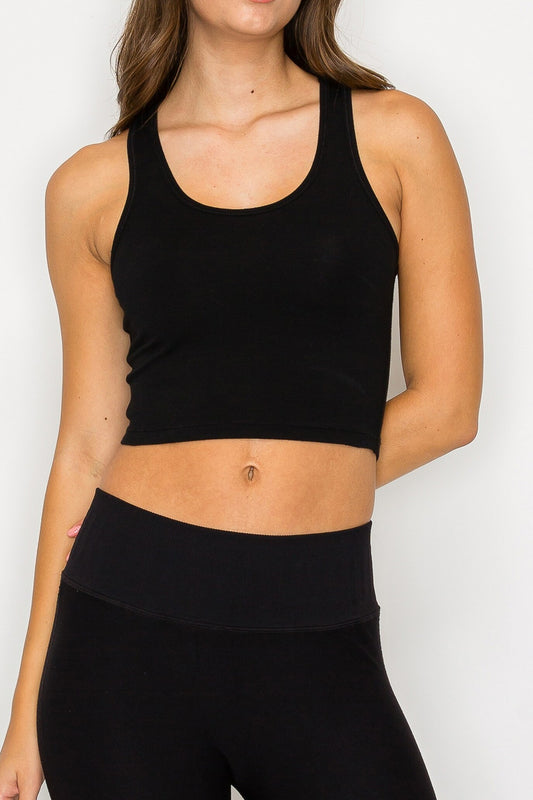 Crop Racerback Tank Top