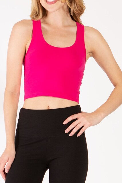 Crop Racerback Tank Top