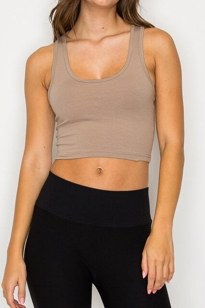 Crop Racerback Tank Top