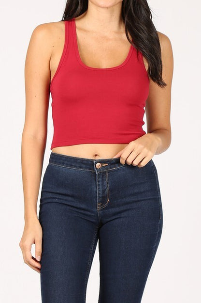 Crop Racerback Tank Top