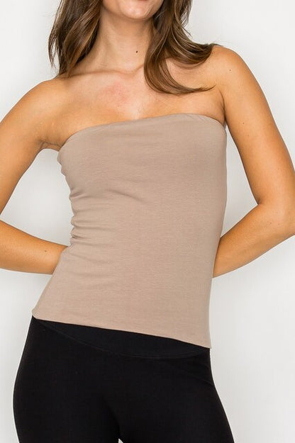 Double Layered Long Tube Top