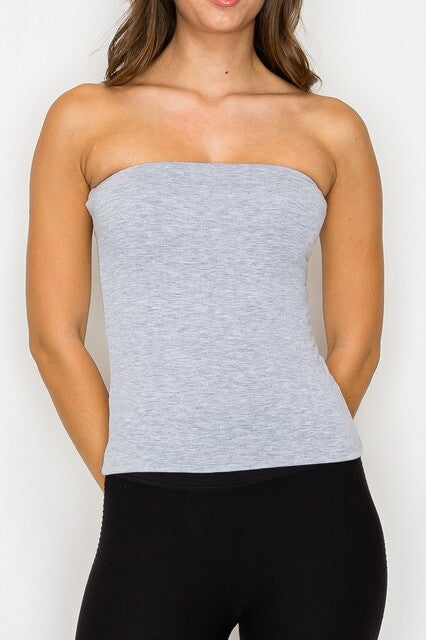 Double Layered Long Tube Top