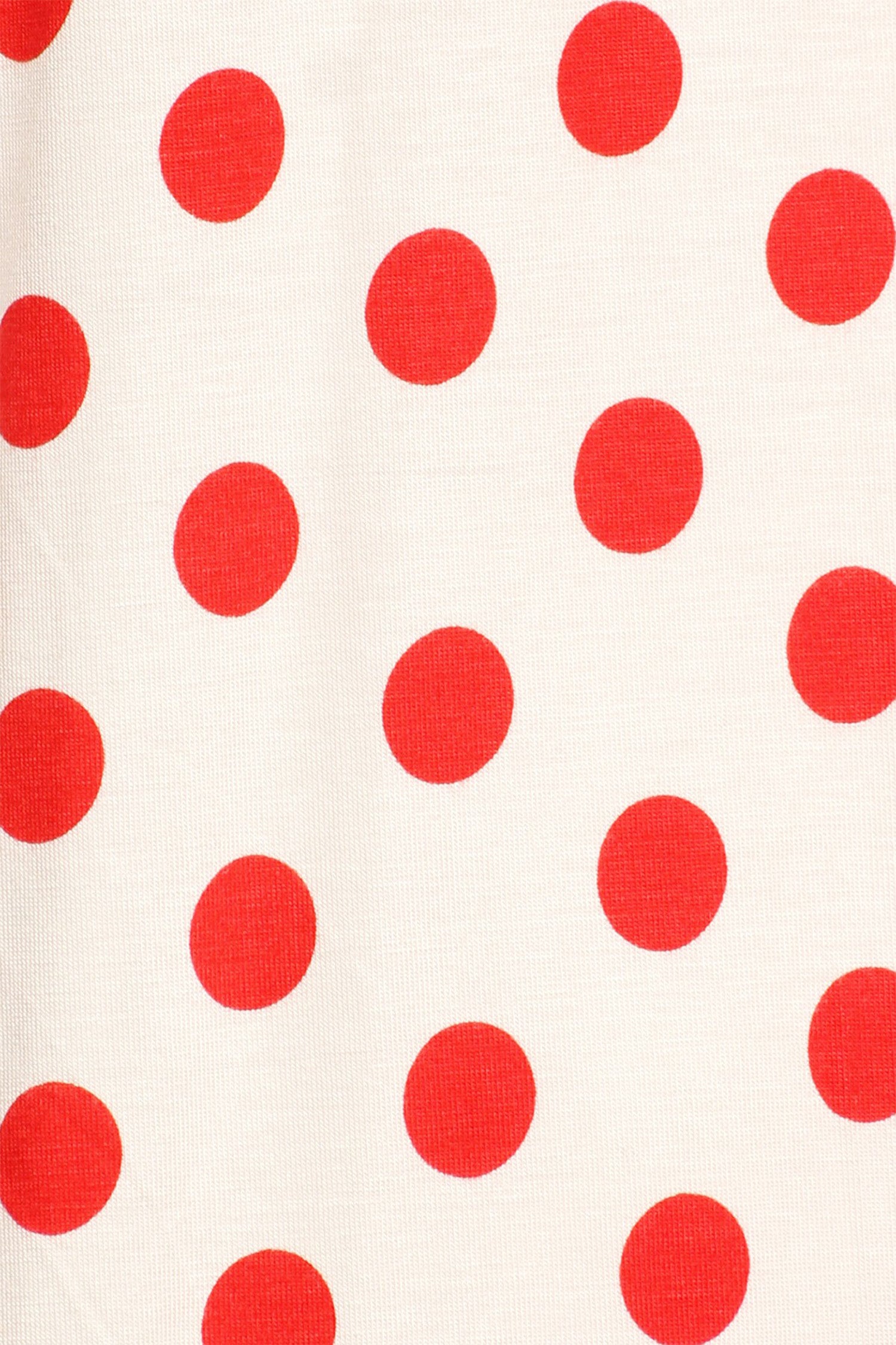 Medium Polka White Red