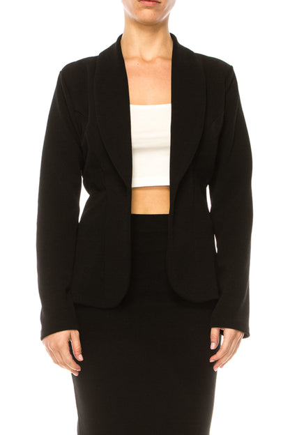 Women's Elegant 2-Piece Suit – Blazer and Pencil Skirt, Professional Workwear