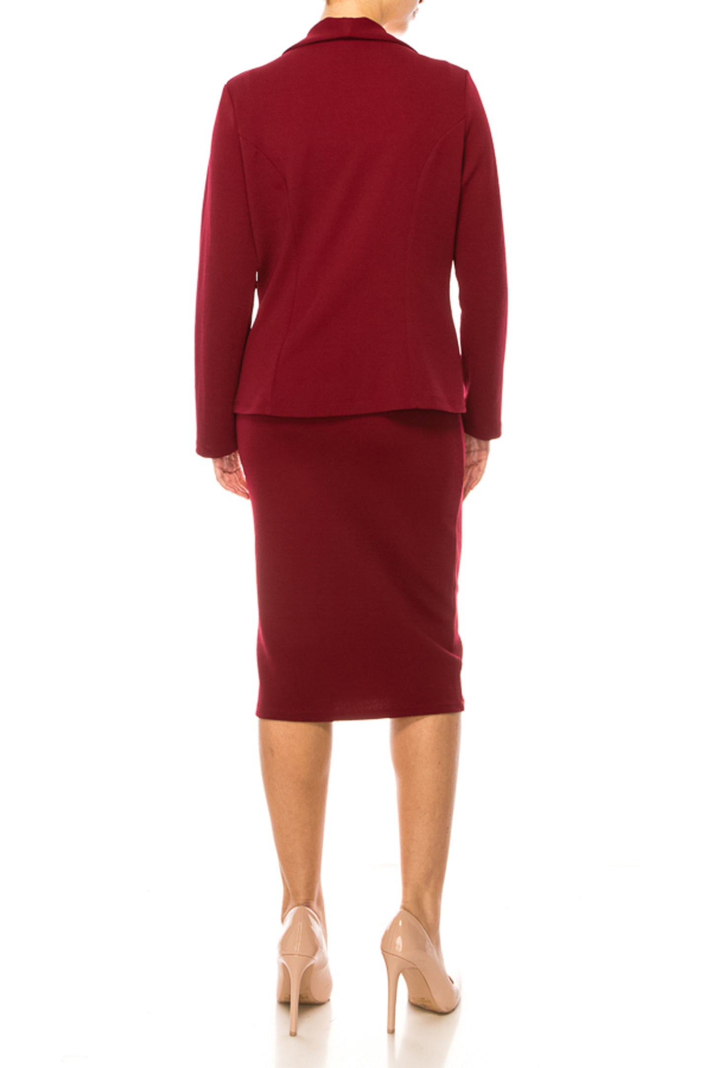 Women's Elegant 2-Piece Suit – Blazer and Pencil Skirt, Professional Workwear