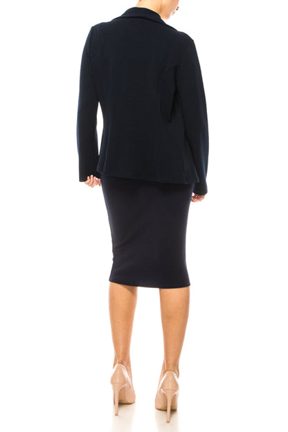 Women's Elegant 2-Piece Suit – Blazer and Pencil Skirt, Professional Workwear