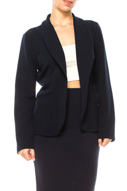 Women's Elegant 2-Piece Suit – Blazer and Pencil Skirt, Professional Workwear