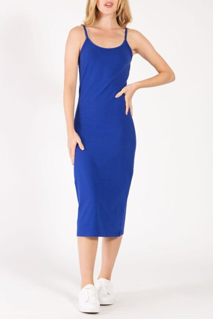 Women's Casual Spaghetti Strap Midi Dress