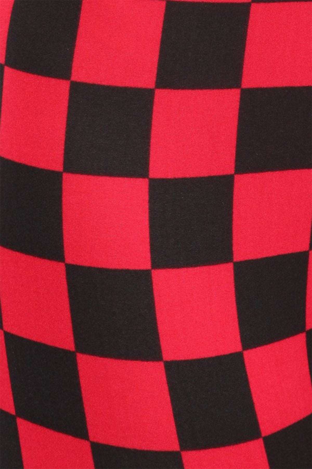 Checkered Black Red