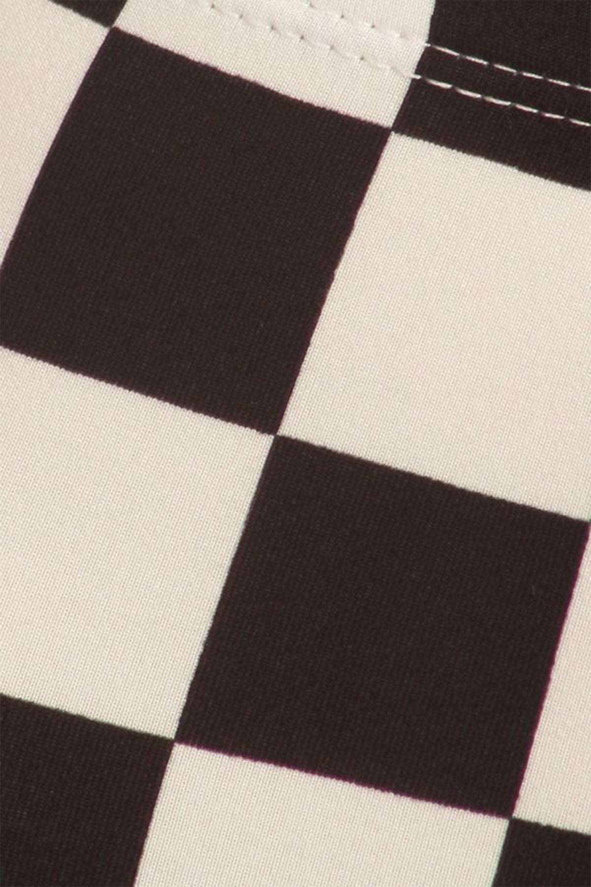 Checkered Black White
