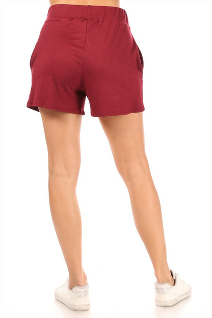 Women's Essential High Waist Solid Pull-On Shorts for Casual Wear