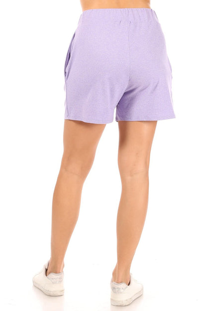 Women's Essential High Waist Solid Pull-On Shorts for Casual Wear