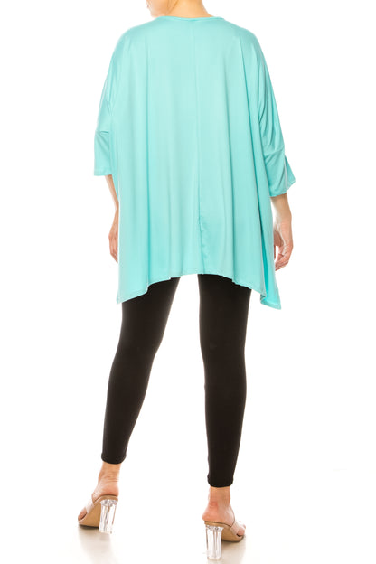 2-Piece Lounge Set Buttery Soft Tunic and Black Leggings