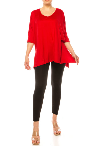 2-Piece Lounge Set Buttery Soft Tunic and Black Leggings