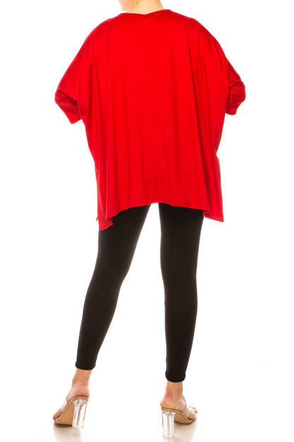 2-Piece Lounge Set Buttery Soft Tunic and Black Leggings