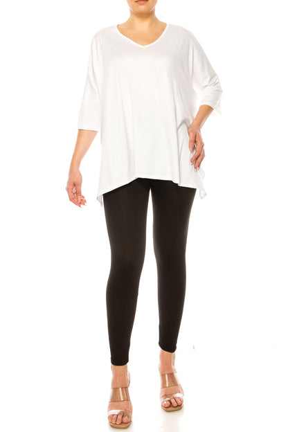 2-Piece Lounge Set Buttery Soft Tunic and Black Leggings