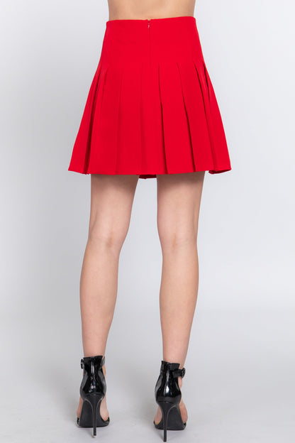 Women's Classic Pleated Mini Skirt – Lightweight and Versatile Style