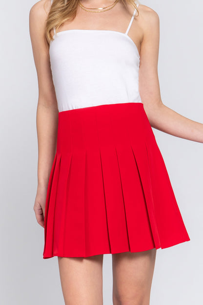 Women's Classic Pleated Mini Skirt – Lightweight and Versatile Style