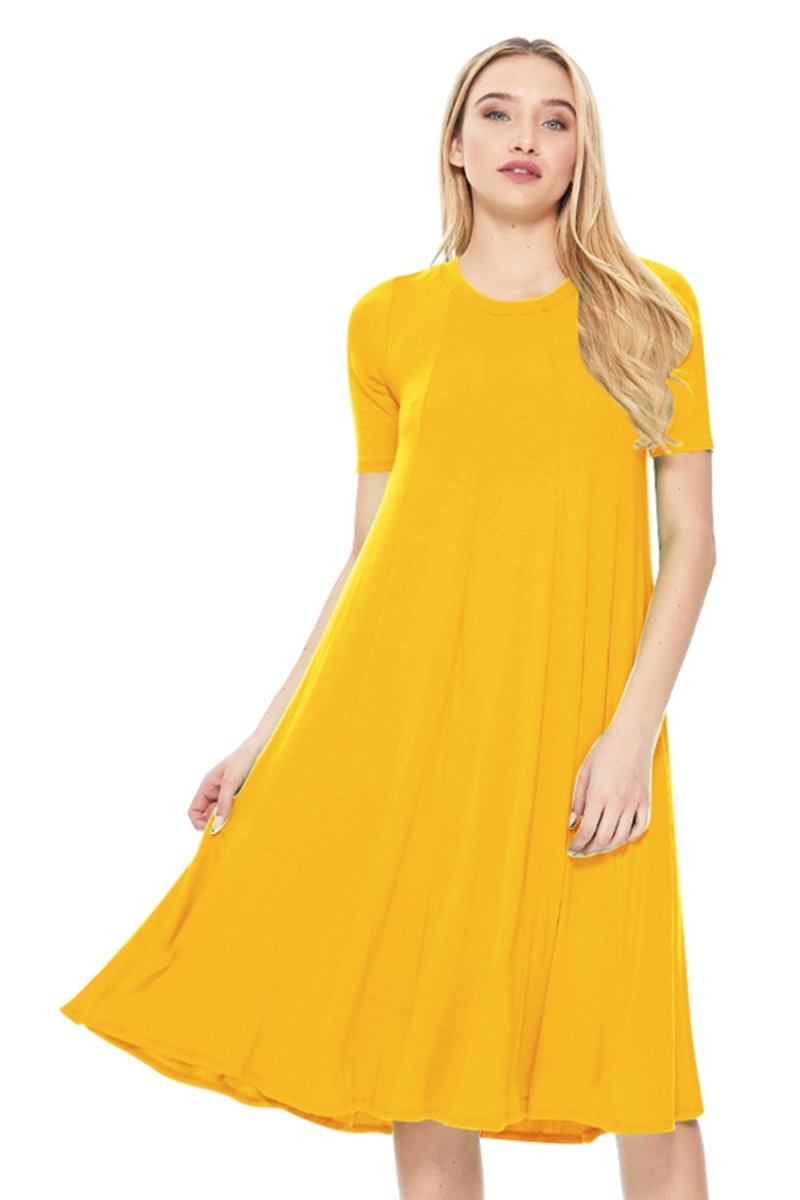 Wholesale Women's A-Line Jersey Knit Dress