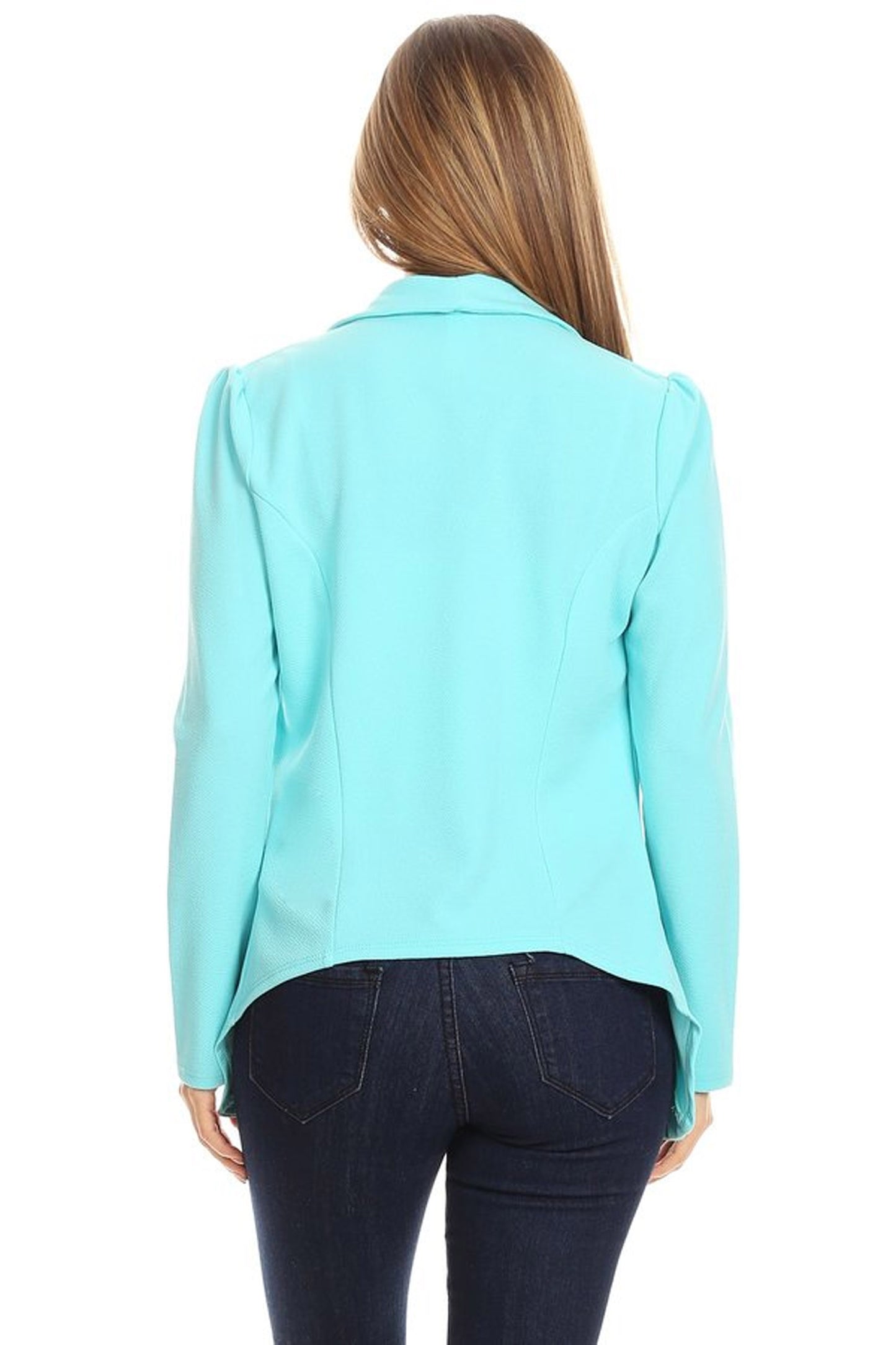 Women's Women's Classic Casual Work Draped Open Front Blazer