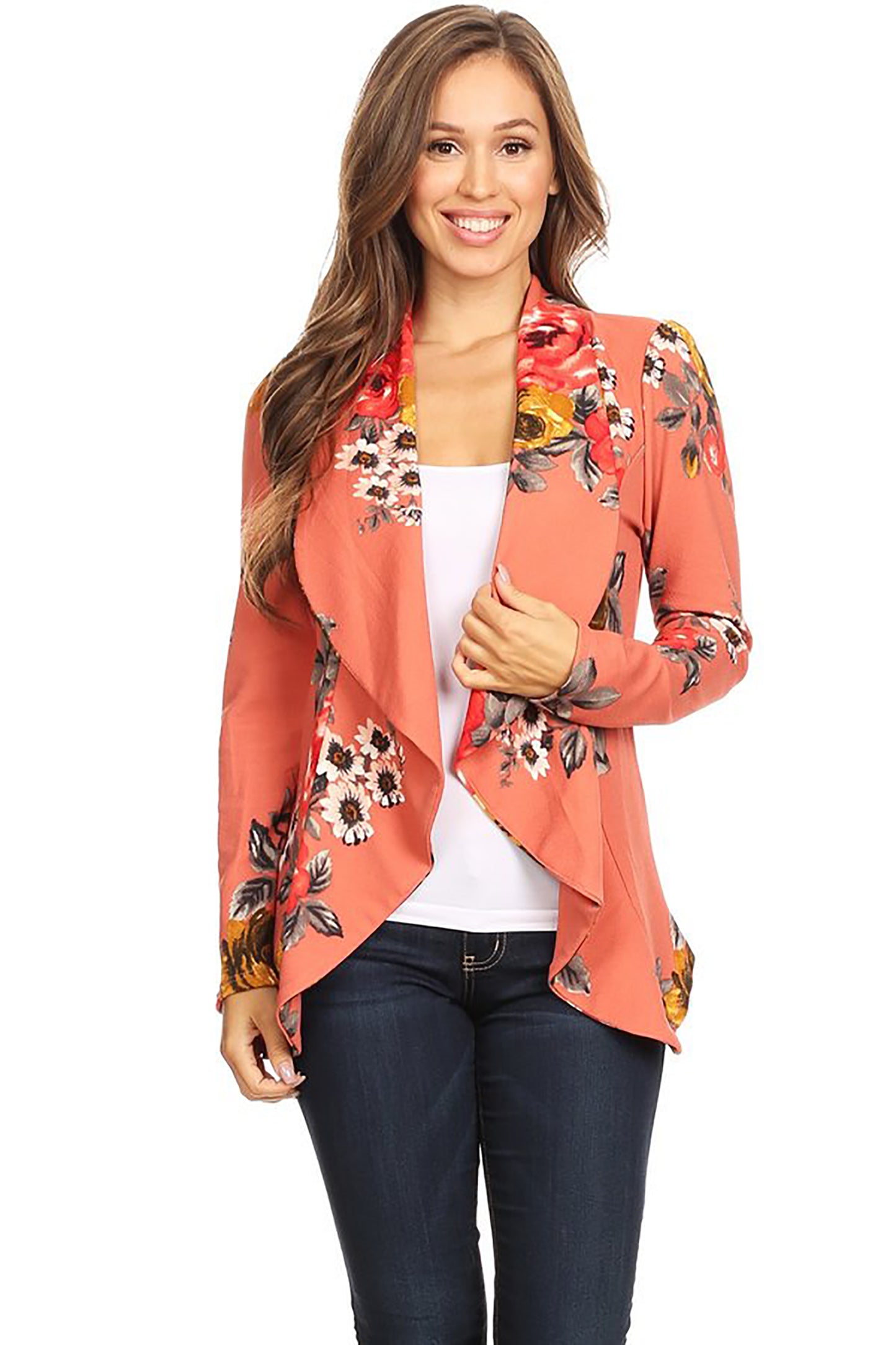 Women's Women's Classic Casual Work Draped Open Front Blazer