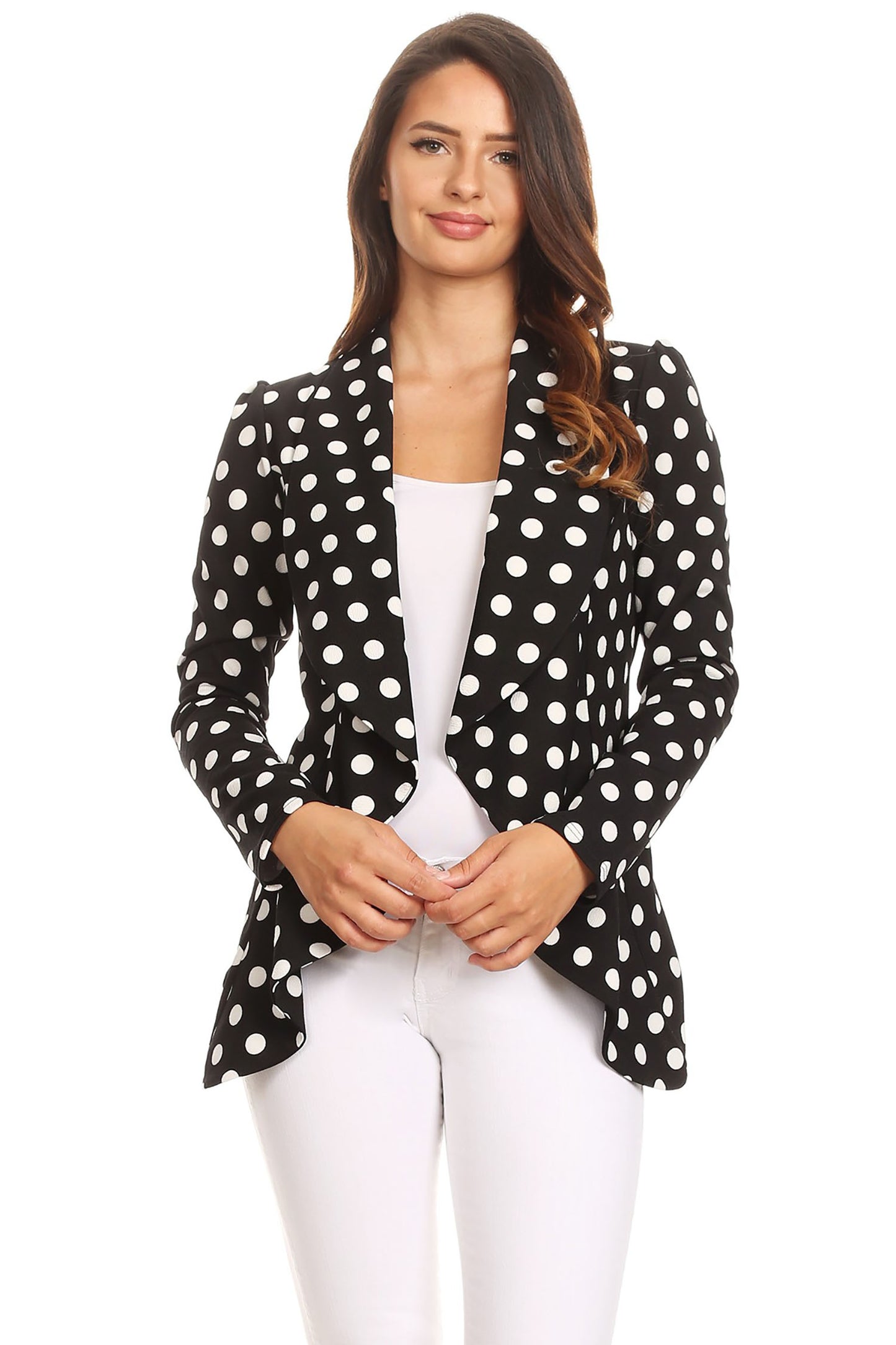 Women's Women's Classic Casual Work Draped Open Front Blazer