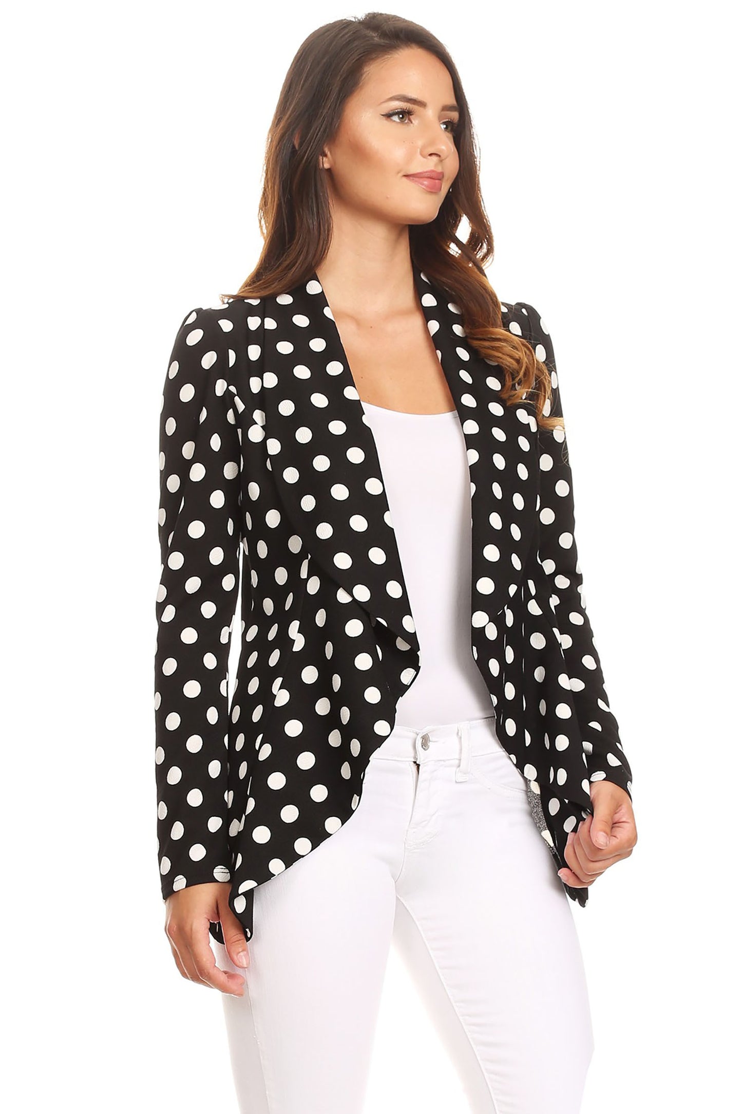 Women's Women's Classic Casual Work Draped Open Front Blazer