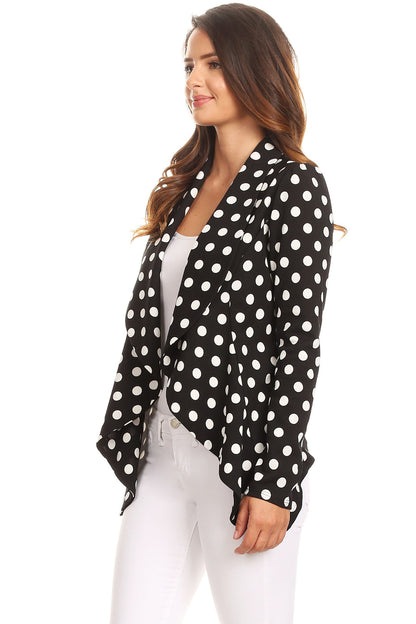 Women's Women's Classic Casual Work Draped Open Front Blazer