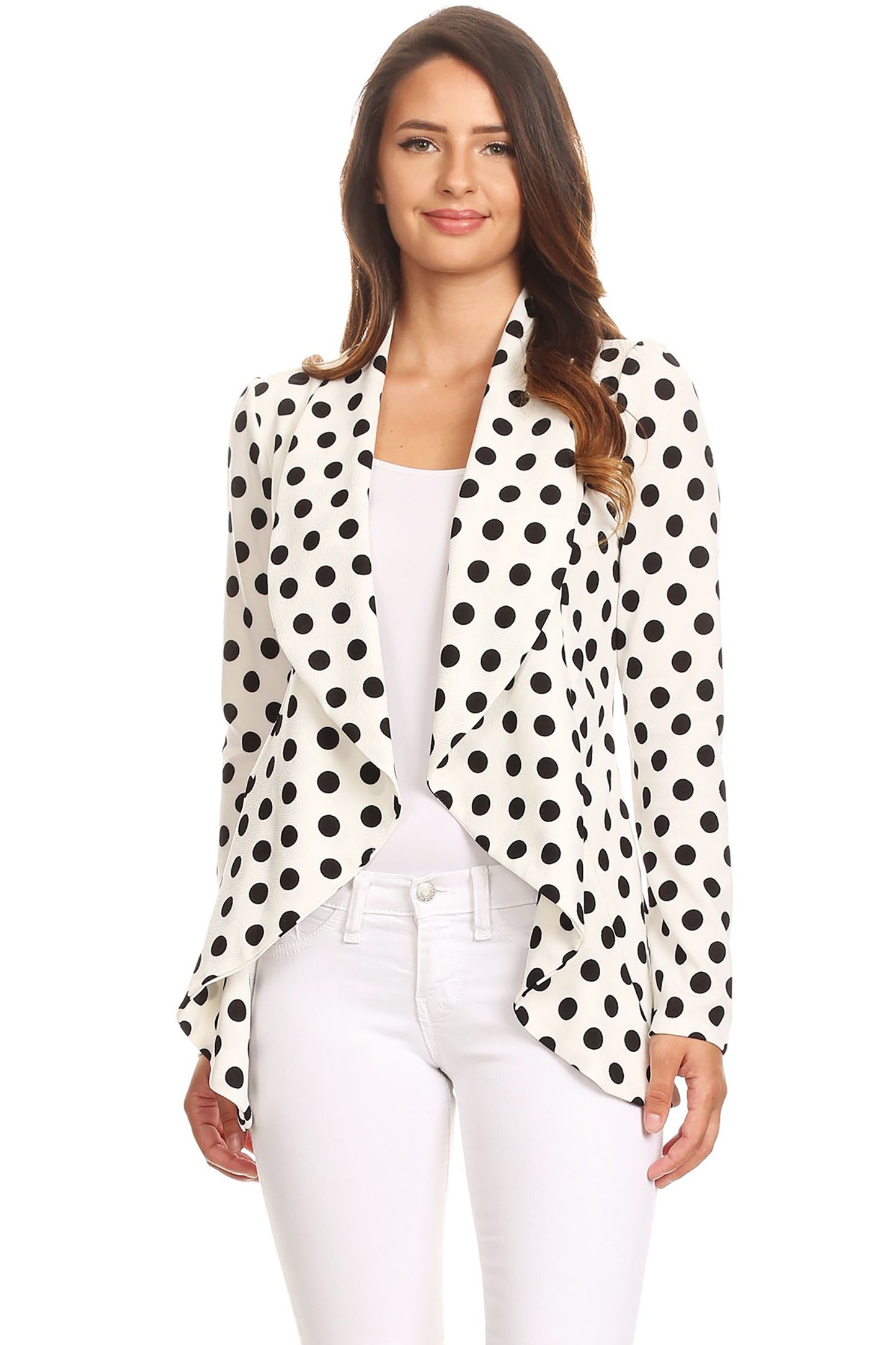 Women's Women's Classic Casual Work Draped Open Front Blazer