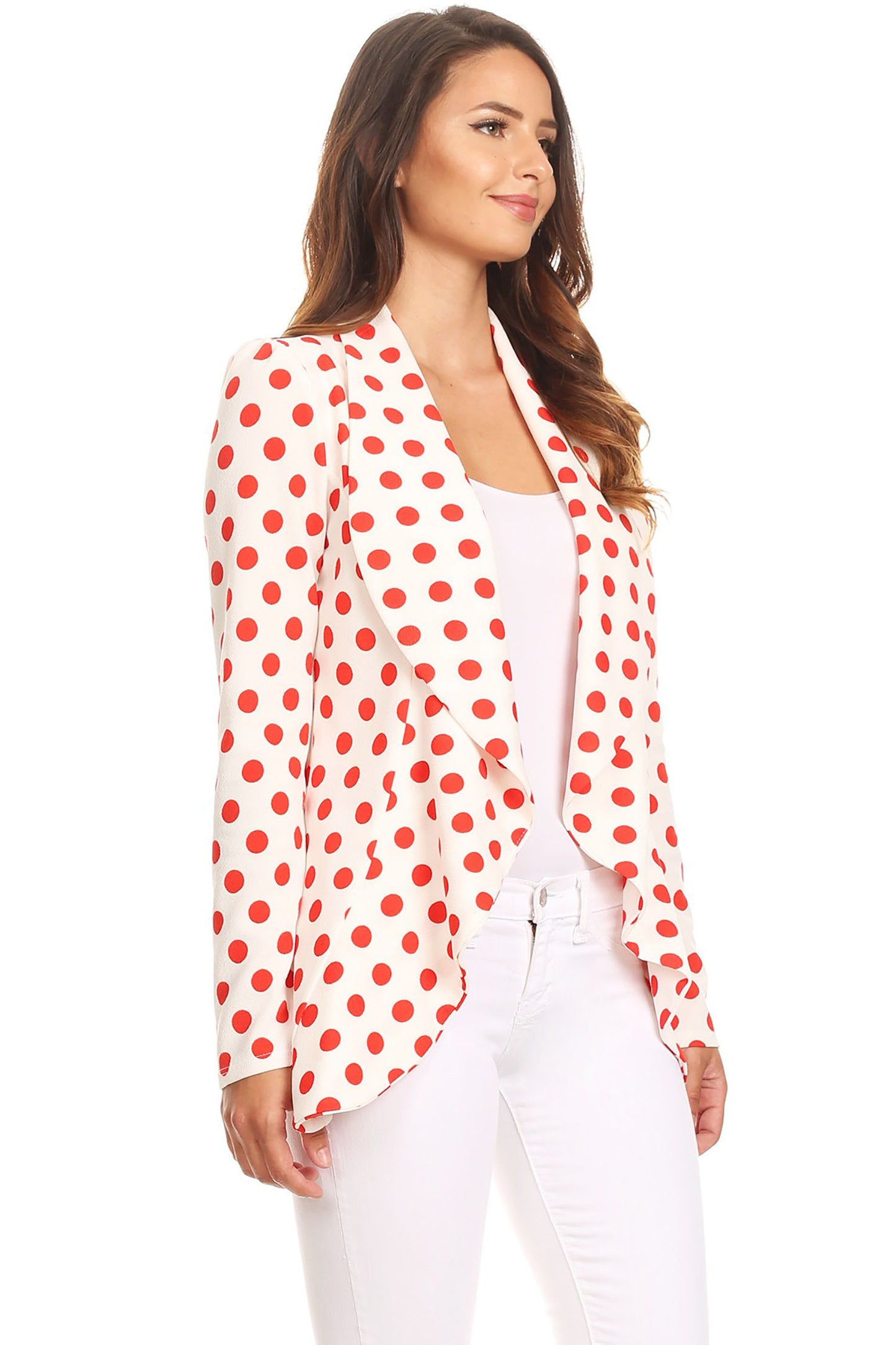 Women's Women's Classic Casual Work Draped Open Front Blazer