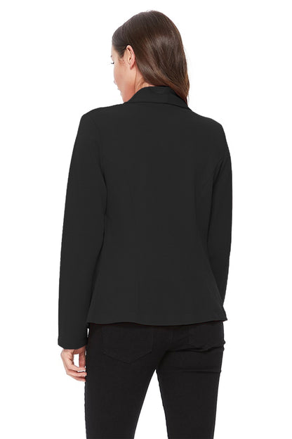 Women's Casual Long Sleeves Office Workwear Solid Blazer Jacket S-3XL