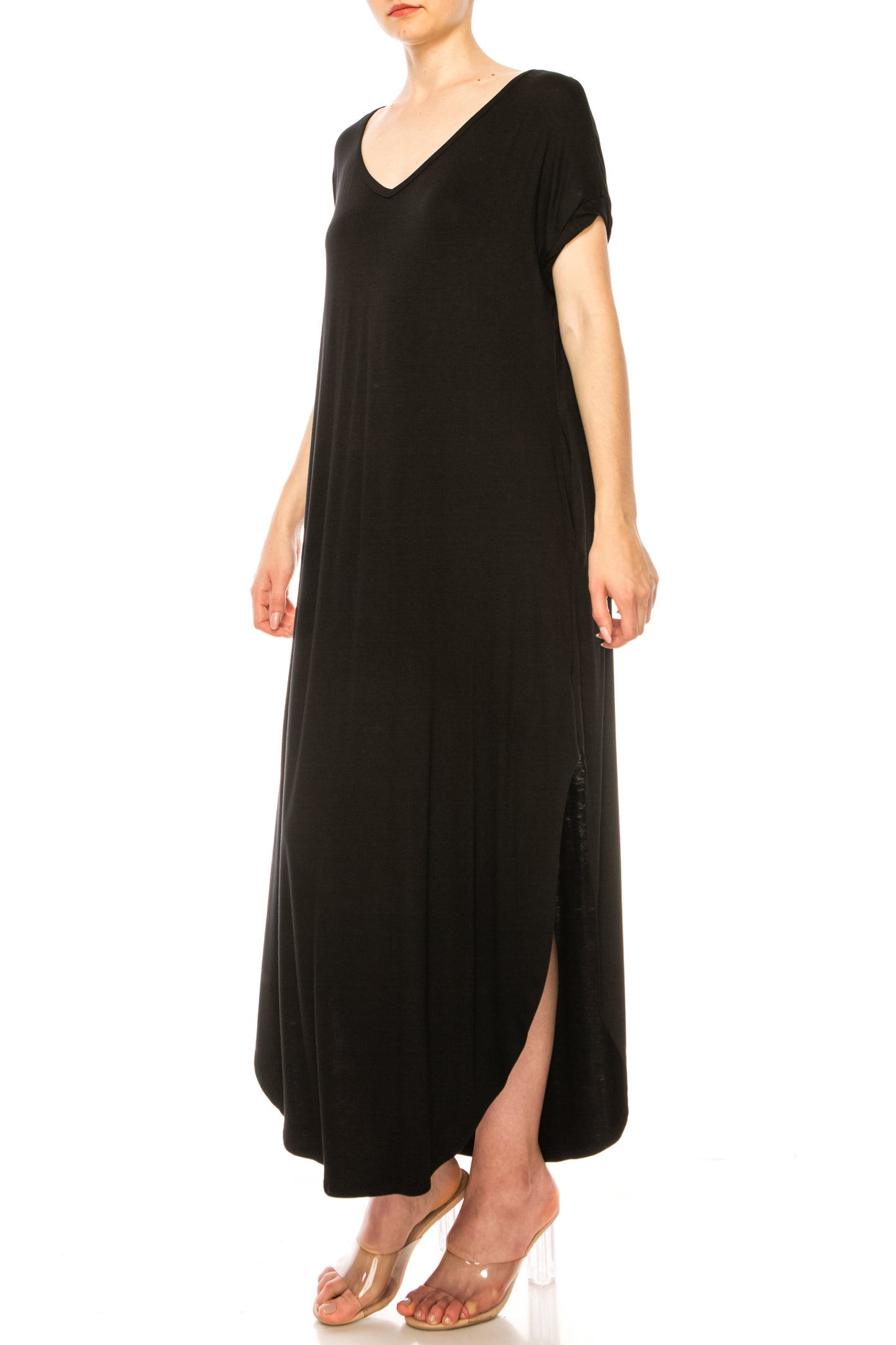 Women's Solid Color Oversized Maxi Dress