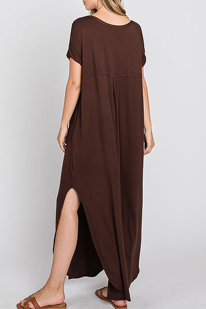 Women's Solid Color Oversized Maxi Dress