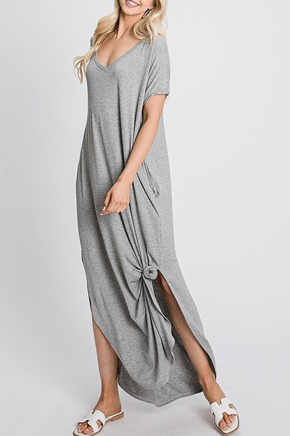 Women's Solid Color Oversized Maxi Dress