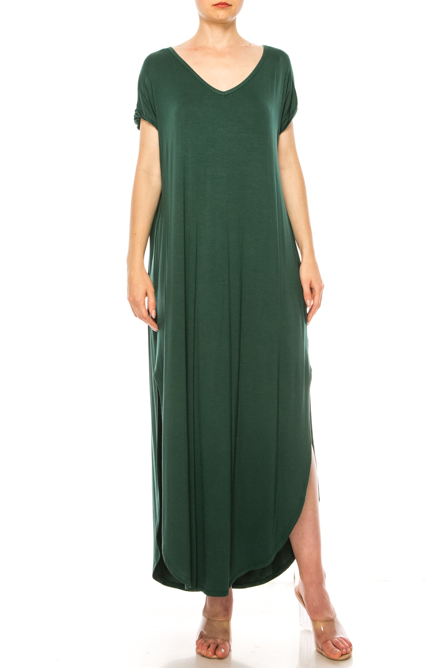 Women's Solid Color Oversized Maxi Dress