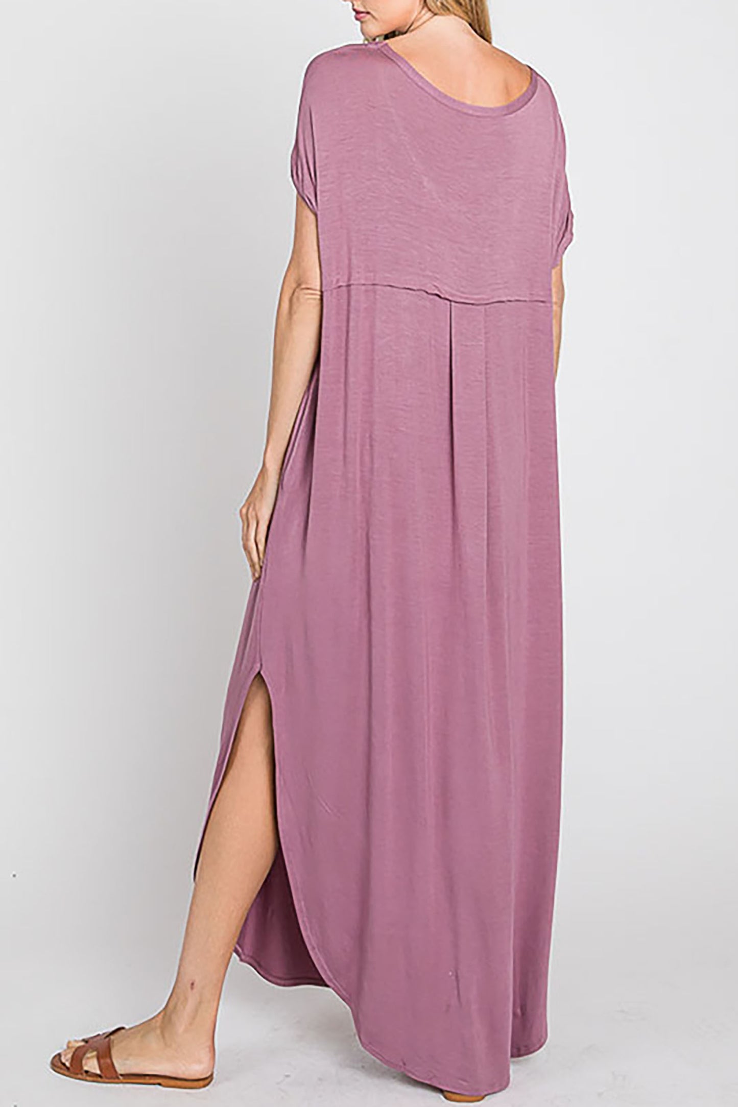 Women's Solid Color Oversized Maxi Dress