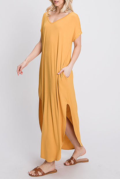 Women's Solid Color Oversized Maxi Dress