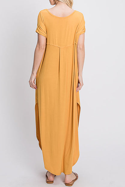 Women's Solid Color Oversized Maxi Dress