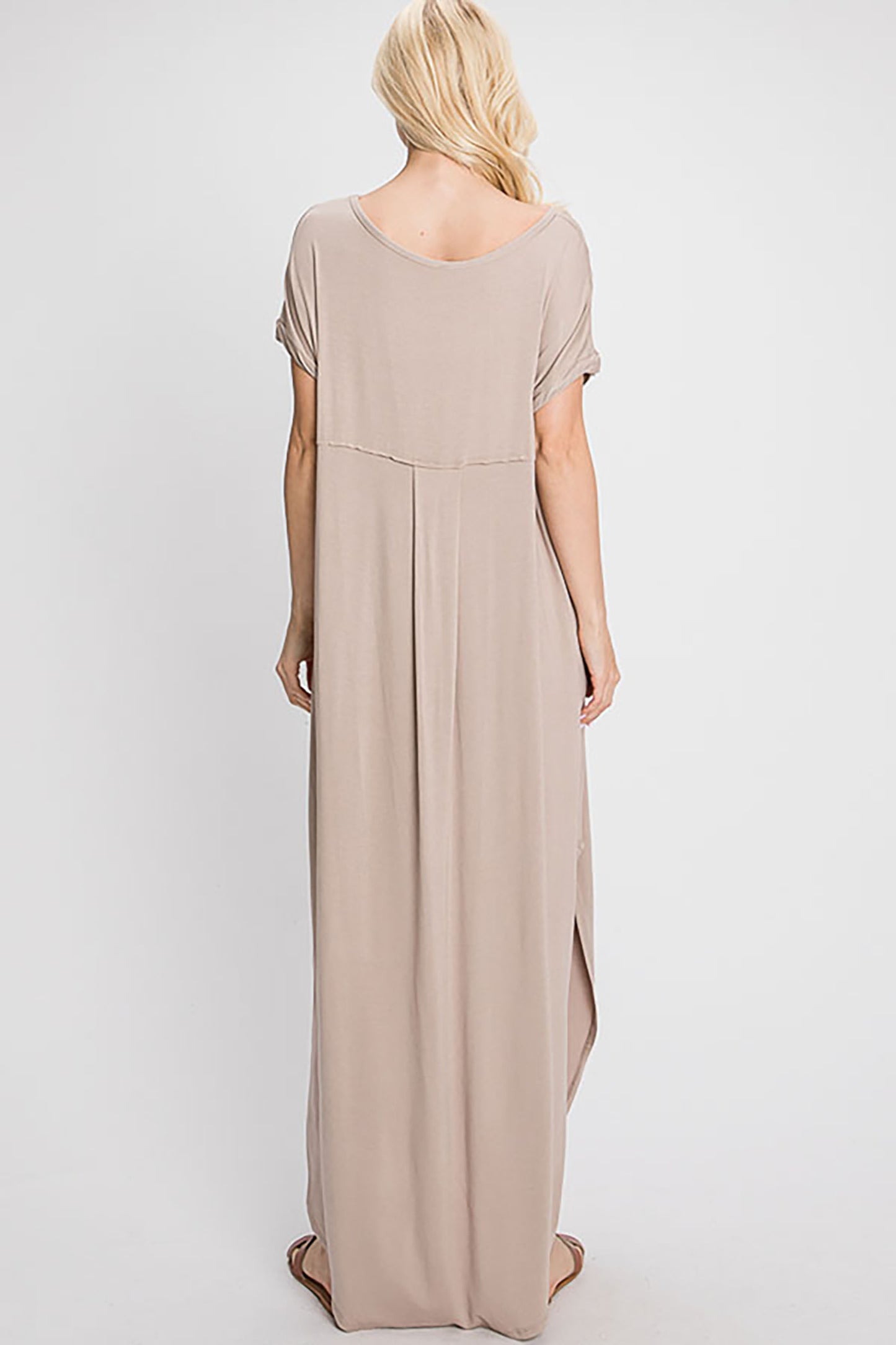 Women's Solid Color Oversized Maxi Dress