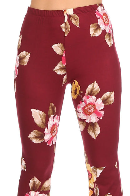 Floral Burgundy