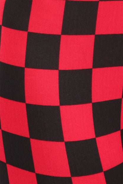 Checkered Red Black