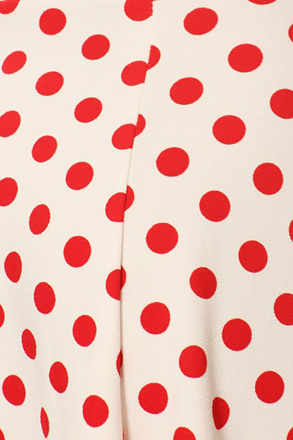 Polka White Red