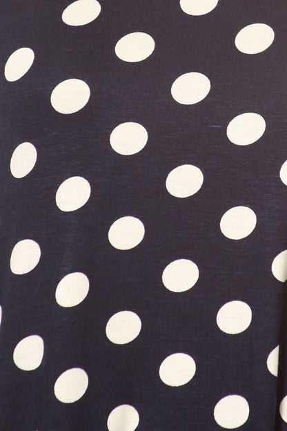 Medium Polka Navy