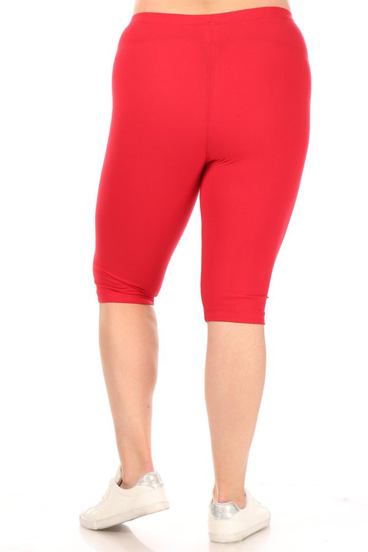 Women's Plus Size Casual Yoga Running Capri Bermuda Short