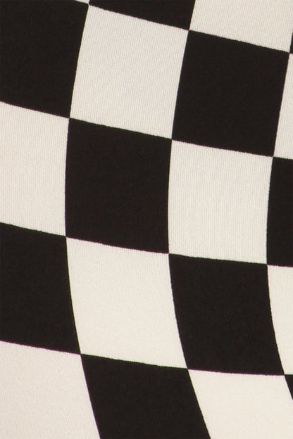 Checkered Black White