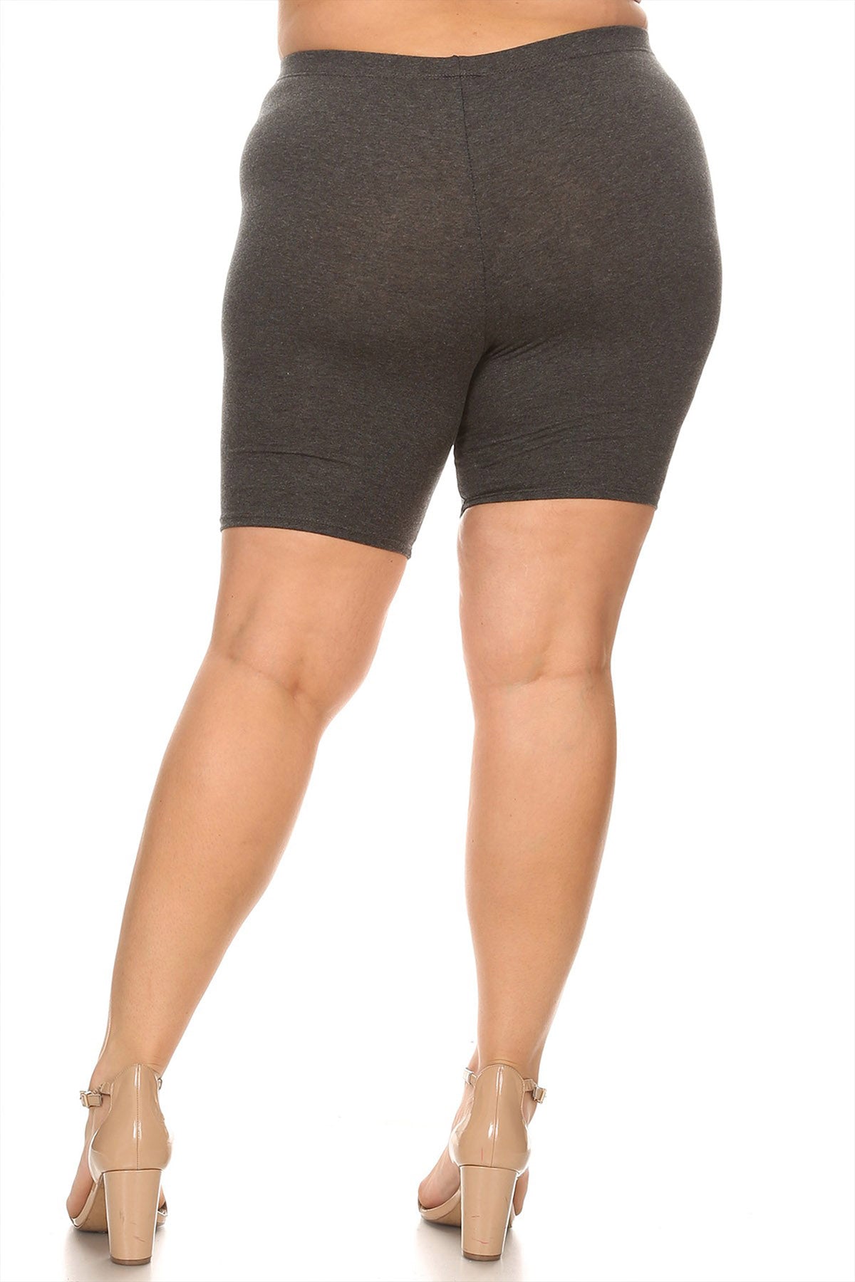 Women's Plus Size High Waist Biker Shorts Pants