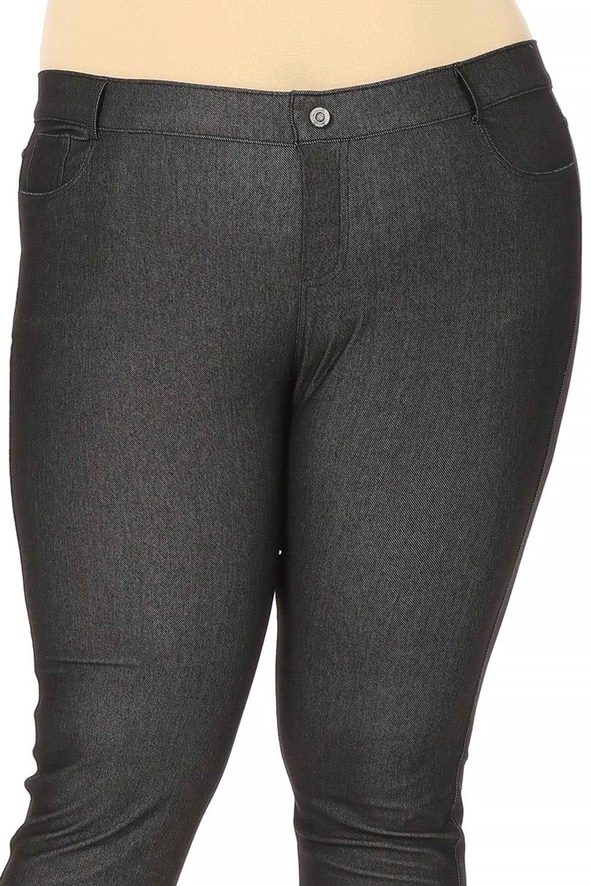 Plus size gray jeggings best sale