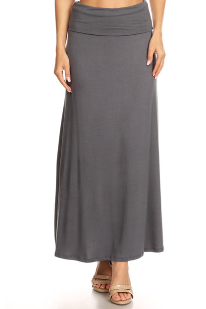 Women's Chic and Comfortable High-Waisted Maxi Skirt